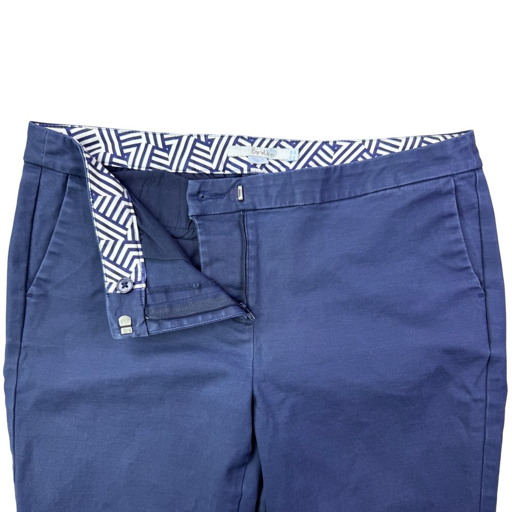 Boden Ankle Pants Womens Cropped Chinos Casual Work Trousers Size 8 Petite - Picture 4 of 14